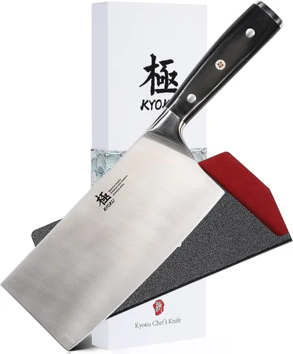 Vista 17 de KYOKU Cuchillo deshuesador de 6,5 pulgadas de la serie Samurai, cuchillo de filetear con mango de madera de Pakka, acero de alto carbono