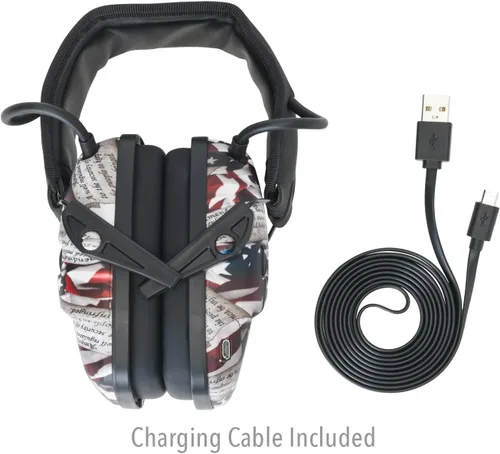 Vista 8 de Howard Leight Impact Sport - Orejera Bluetooth para disparar, color negro, atenuación de ruido de 21 dB, unisex para jóvenes y adultos