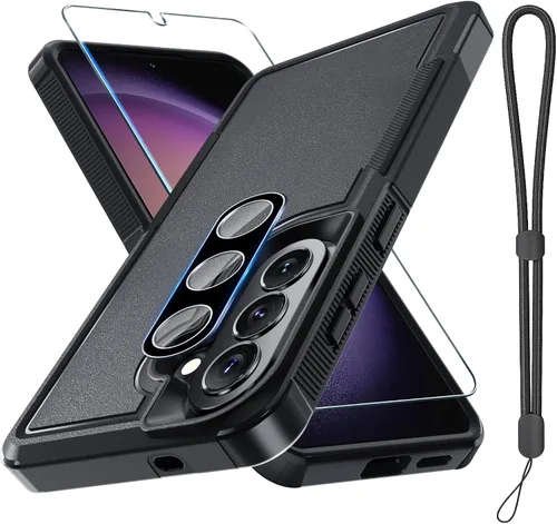 Vista 9 de Funda para Samsung Galaxy S24 FE, Cuerpo Completo Resistente de Servicio Pesado Robusta a Prueba de Golpes Funda Protectora para Teléfono con Correa