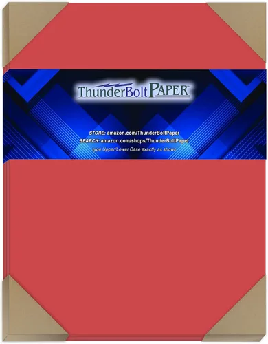 Vista 11 de 125 Bright Apple Color Rojo 65LB cover card Papel – 3" x 5" (3 x 5 inches) Tamaño photo card frame – 65 lb/libra Peso ligero Cardstock – Calidad