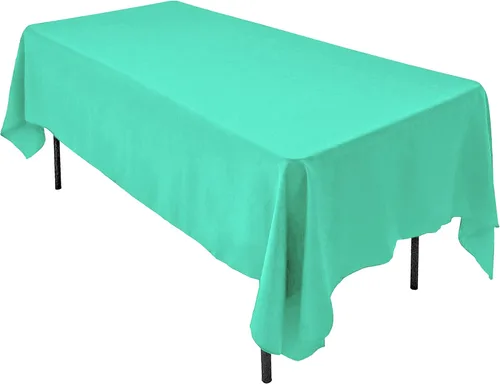 Vista 38 de AK TRADING CO. Mantel rectangular de poliéster de 60 x 102 pulgadas, fabricado en Estados Unidos, resistente a las arrugas, ignífugo, duradero