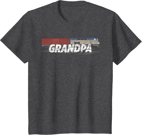 Vista 67 de RC Model Train Shirt Grandpa Train Boxcar HO Scale T-Shirt Negro