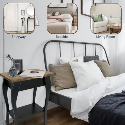 Vista 5 de Peaceful Classics Amish - Mesa auxiliar delgada hecha a mano para sala de estar, dormitorio, entrada y pasillo, mesa auxiliar delgada y estrecha