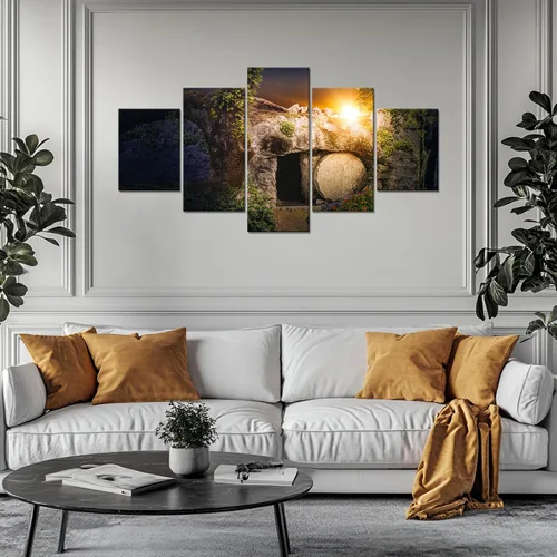 Vista 26 de Arte de Pared Cristiano Símbolo Religioso Cuadro Enmarcado Pintura de Cruz de Cristo Cruces Decoración de Pared Impresión en Lienzo de Cruz Póster