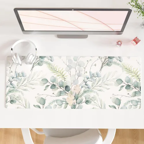 Vista 11 de Qiyi Alfombrilla de escritorio, grande, de mouse, vía láctea, decoración, piel sintética impermeable, protector para oficina, hogar, trabajo