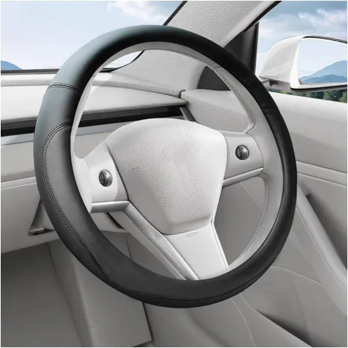 Vista 9 de Funda para Volante de Auto, 15 Pulgadas de Cuero Antideslizante y Transpirable para Vehículo con Sensación Cómoda, Accesorios