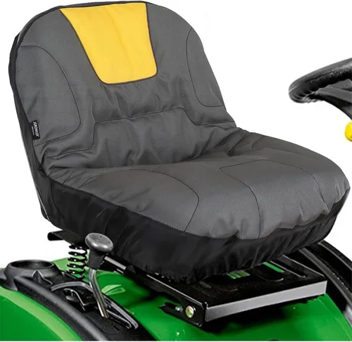 Vista 8 de Funda de asiento para cortacésped, funda de asiento de tractor Oxford de poliéster resistente con superficie acolchada de cojín, compatible