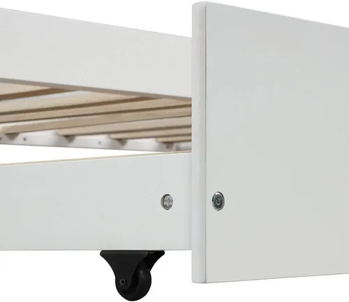 Vista 7 de Bastidor para cama tamaño Twin, con techo y cerca, no incluye box spring