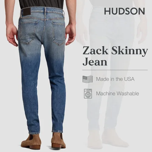Vista 3 de HUDSON Jeans Zack Super Skinny Jean RP Galería 36 color fantasía Gallery