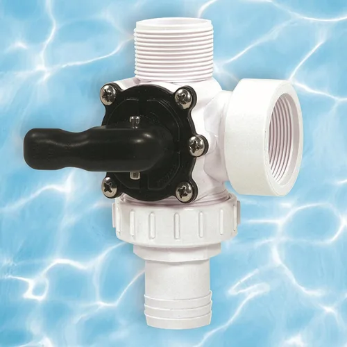 Vista 2 de HydroTools - Válvula de bola estándar de 3 vías para piscina y spa, 6.25 pulgadas
