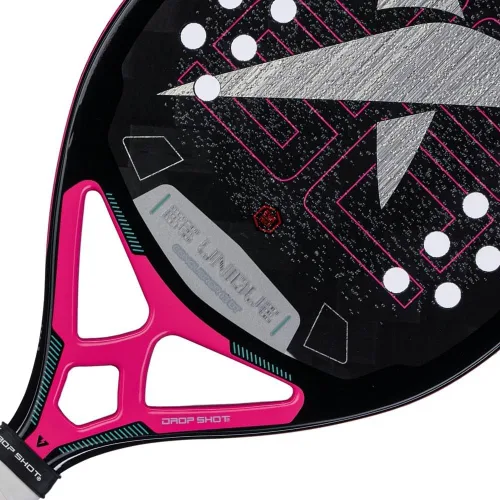 Vista 2 de Drop Shot Conqueror 13 BT - Raqueta de tenis de playa Sarga de carbono de 24 K Base de tecnología EVA Tratamiento de arena y textura 3D