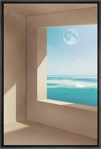 Vista 29 de SIGNWIN Lienzo enmarcado para pared, decoración de habitación preparada, alfombra de piel de guepardo africano, bosquejo, naturaleza, desierto