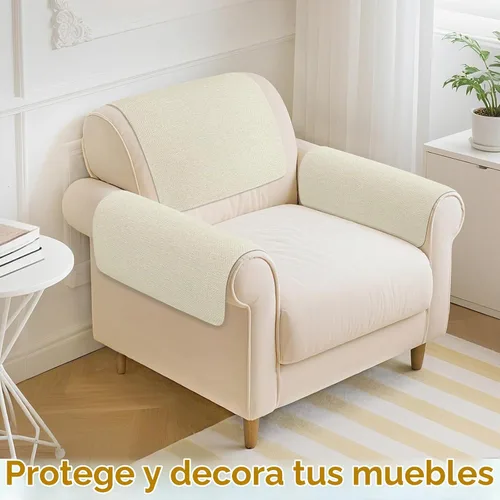 Vista 2 de Fundas para brazos de sofá, fundas impermeables para reposabrazos de sofá, sillón, sofá biplaza, funda antideslizante para reposabrazos reclinable