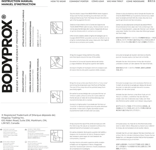 Vista 5 de Bodyprox Tobillera de apoyo para el tobillo, tobilleras de compresión ajustables para protección deportiva, talla única para hombres y mujeres