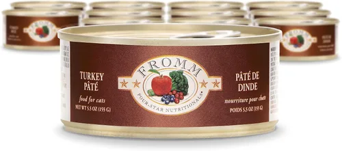 Vista 30 de Fromm Four-Star Nutritionals - Comida húmeda de primera calidad en paté de carne y venado para gatos, receta de carne de res, caja de (12) latas