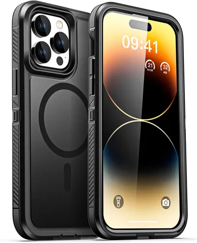 Vista 46 de AICase Funda para iPhone 13 Pro Max [compatible con Magsafe], protección magnética resistente contra caídas, cuerpo completo, a prueba de golpes, a