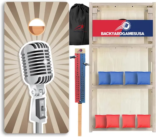 Vista 31 de CornholeGamesUSA Pro - Juego de tablas de Cornhole Fabricado en Estados Unidos Abedul báltico 3/4 Sin rebote Patas triples gruesas Dos