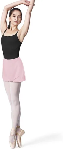 Vista 13 de Bloch Falda de ballet Vera Georgette para mujer, falda cruzada de ballet Vera Georgette Berenjena
