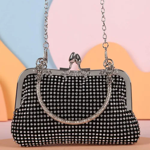 Vista 6 de Fawziya Rhinestone Crystal Embrague Lindos bolsos de noche y embragues para las mujeres