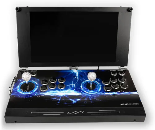Vista 4 de TOJASDN 30000 in 1 Portable Arcade Game Console 17.5-inch HD Screen Dual Players Pandoras Box 80S,Retro Video Game Machine