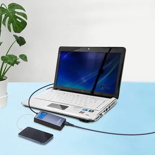 Vista 7 de Cargador universal delgado de 70 W, adaptador de CA de repuesto con múltiples conectores para HP BM Lenovo Thinkpad Dell Acer Delta Gateway Liteon