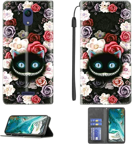 Vista 63 de jioeuinly ATT Motivate 2 - Funda compatible con ATT Motivate 2, funda con soporte abatible y cierre magnético DJS