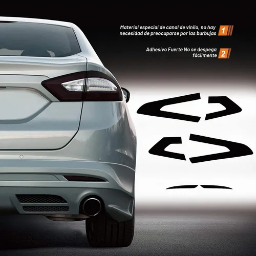 Vista 3 de NDRUSH Película de vinilo para luz trasera opaca precortada, cubierta de luz trasera, reflector, compatible con Ford Fusion 2013, 2014, 2015, 2016