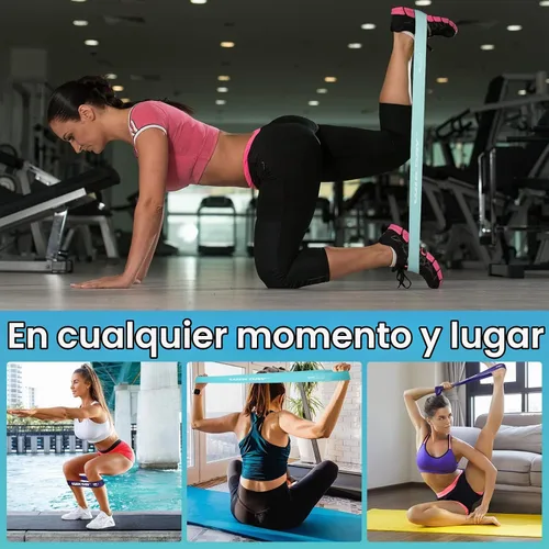 Vista 7 de WIKDAY Bandas de Resistencia para Hacer Ejercicio Bandas de Bucle de Ejercicio Conjunto de Bandas de Entrenamiento para Hombres y Mujeres
