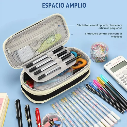 Vista 4 de FINPAC - Estuche expandible de gran capacidad, para lápices y rotuladores