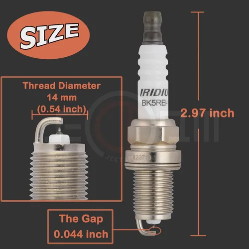 Vista 4 de Bujías de repuesto automotriz, 6 piezas que reemplazan a BKR5EIX-11 5464 bujías de iridio compatibles con 96-04 RL SLX TL 3.2L 3.5L V6, 98-05 C240