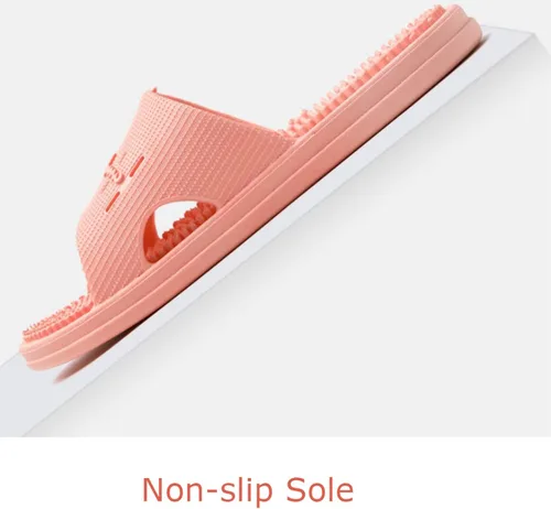 Vista 5 de Promociona la circulación sanguínea, cómodas pantuflas de masaje, pantuflas antideslizantes de fondo grueso, color negro, 40-41, sandalias