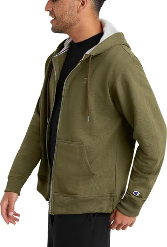 Vista 2 de Champion Sudadera con capucha y cremallera para hombre, cómoda sudadera con capucha para hombre (regular o grande y alto)
