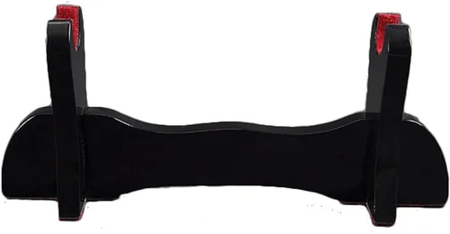 Vista 15 de Pie de mesa de madera negra laqueada Handmade Sword, para espadas katana o wakizashi, de lujo, cuadro titular de la visualización