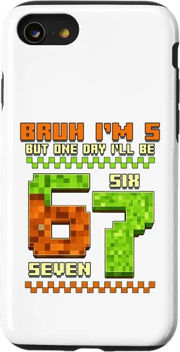 Vista 18 de Bruh I'm 5 But One-Day I'll Be 67 Retro 5th Birthday Kids Case for iPhone 17