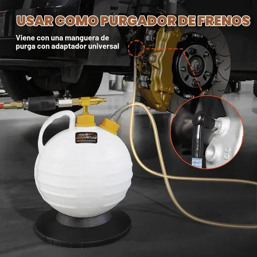 Vista 5 de Bomba extractora de aceite manual y neumática FOUR UNCLES 6L
