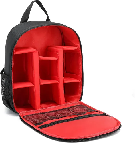 Vista 7 de Cámara digital DSLR impermeable, mochila de hombro para mujeres y hombres adolescentes (verde)