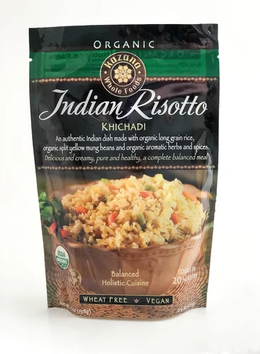 Vista 2 de Kazana, Risotto indio, Khichadi, orgánico certificado por USDA, 7 onzas (6.98 oz) (paquete de 2)