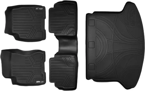 Vista 11 de SMARTLINER Juego de alfombrillas de primera fila de ajuste personalizado compatibles con Nissan Rogue 2008-2013