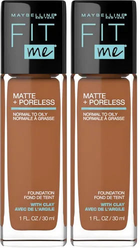 Vista 31 de Maybelline New York Fit Me Matte + Poreless Base Líquida, Formato de Bolsa, 220 Natural Beige, 1.3 onzas 220 Beige natural