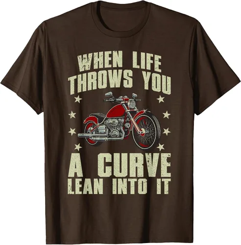 Vista 90 de Funny Motorcycle Racer Design for Men Women Motorcycle Lover T-Shirt Asphalt Grey