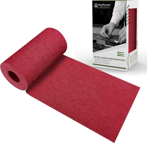 Vista 10 de KING MOUNTAIN Parche de lona para planchar, 3 x 60 pulgadas, parche de reparación de tela 100% algodón impermeable, utilizado para varios sofás