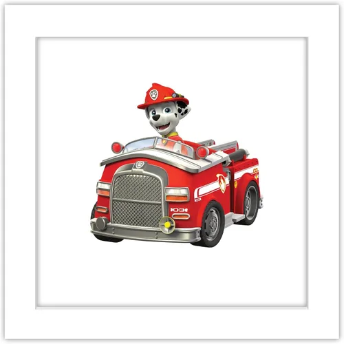 Vista 11 de Trends International Gallery Pops Nickelodeon PAW Patrol - Póster de pared de Marshall's Fire Engine, 12 x 12 pulgadas, versión enmarcada en negro