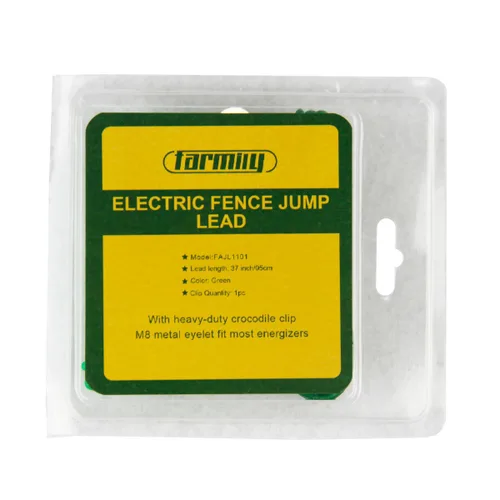 Vista 2 de cable puente para valla eléctrica, conector Energizer y alambre para cercado, Verde-1, 1