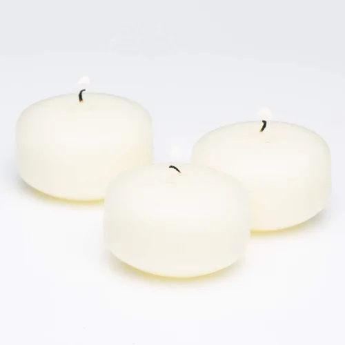 Vista 5 de Richland® Juego de 24 velas flotantes blancas de 2 pulgadas