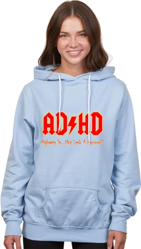 Vista 74 de Go All Out Sudadera con capucha para hombre y mujer con texto en inglés "Highway To Hey Look A Squirrel