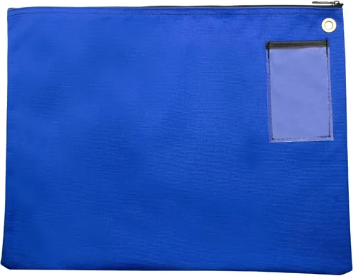 Vista 7 de Bolsa de lona Interoffice, color negro, 18 x 14 pulgadas Sobre de tránsito, bolsa de correo, para documentos, fabricado en EE. UU