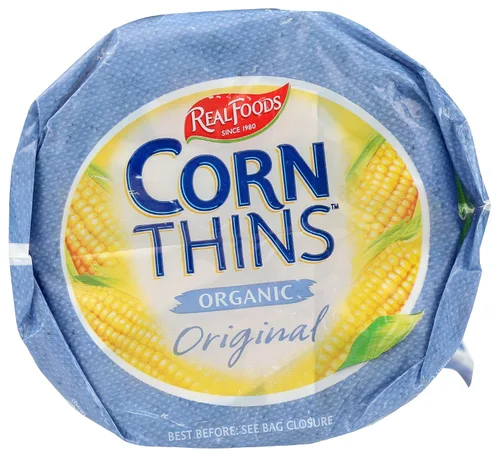 Vista 6 de Real Foods, Corn Thins Original Orgánico, 5.3 onzas