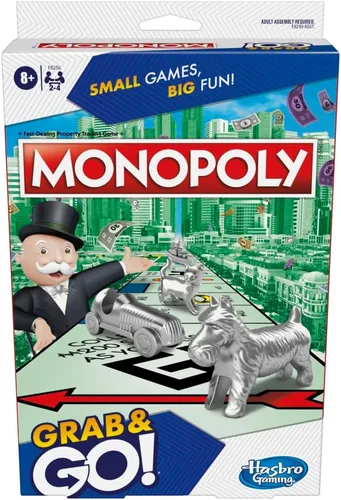 Vista 2 de Juego de viaje Grab 'N GO Monopoly