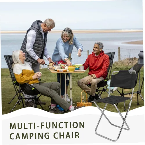 Vista 7 de KOMBIUDA Silla de camping ultraligera portátil de malla para silla de playa para taburete plegable al aire libre cómodo y diseño