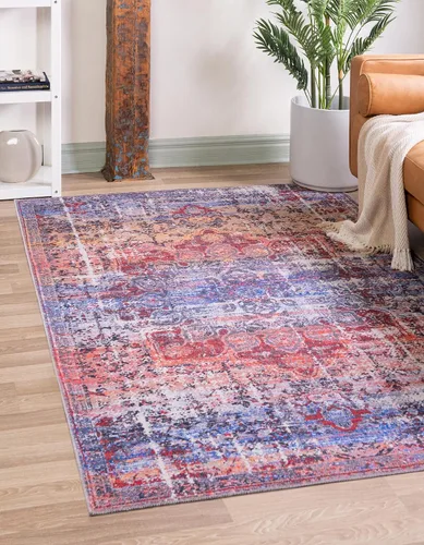 Vista 37 de Unique Loom Renaissance Collection - Alfombra rectangular de 2 x 3 pies 1 pulgada, color azul y verde Azul Verde/Azul